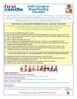 Child Caregiver Breastfeeding Checklist